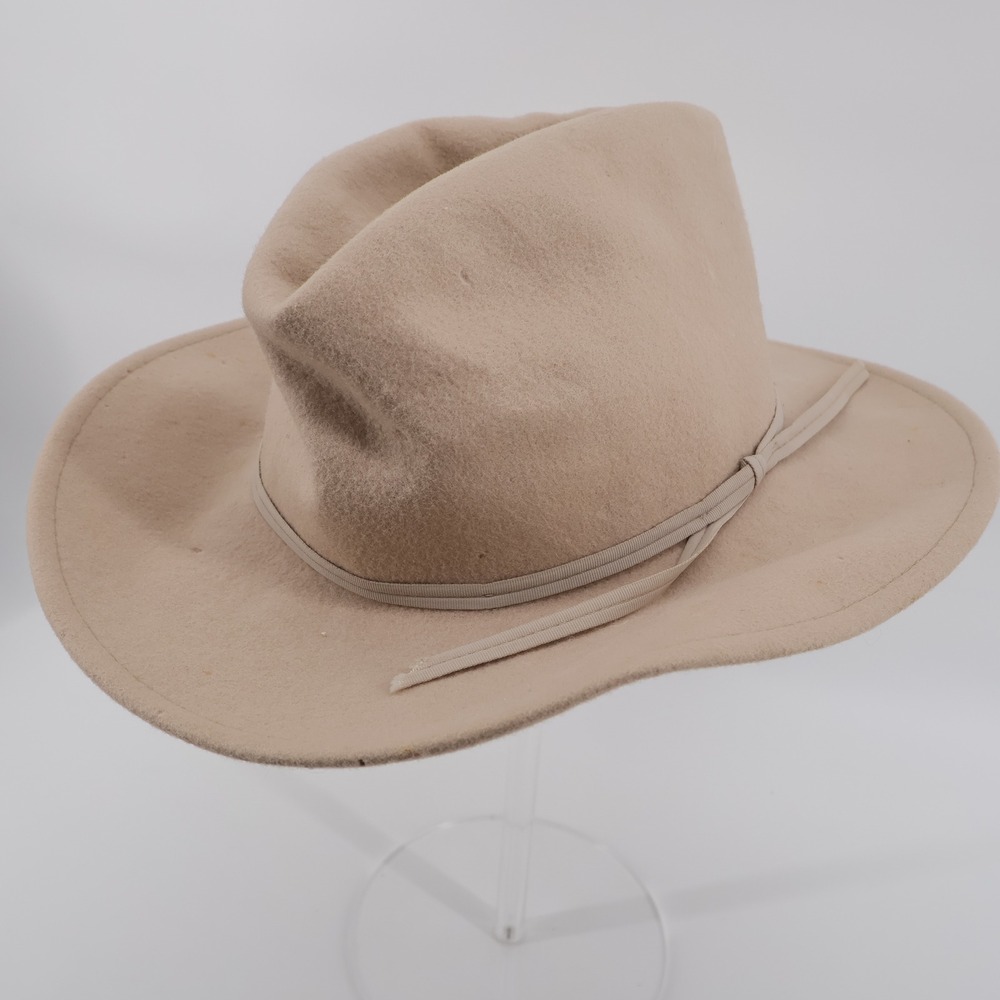 Rockmount Ranch Wear Vintage Wool Cowboy Hat Tan N/A Unisex Medium